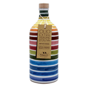 Bouteille en céramique de 50cl d'huile d'olive extra vierge Muraglia Fruttato Intenso, monoculture Coratina, 100% italienne.