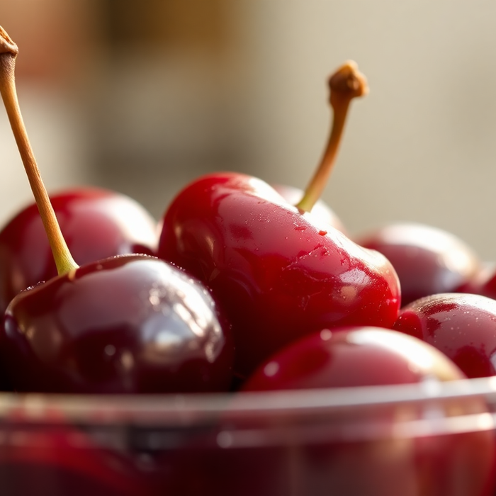 Cerises Amarena Toschi dans leur sirop — spécialité de la confiserie italienne, photo EasyGusto.fr