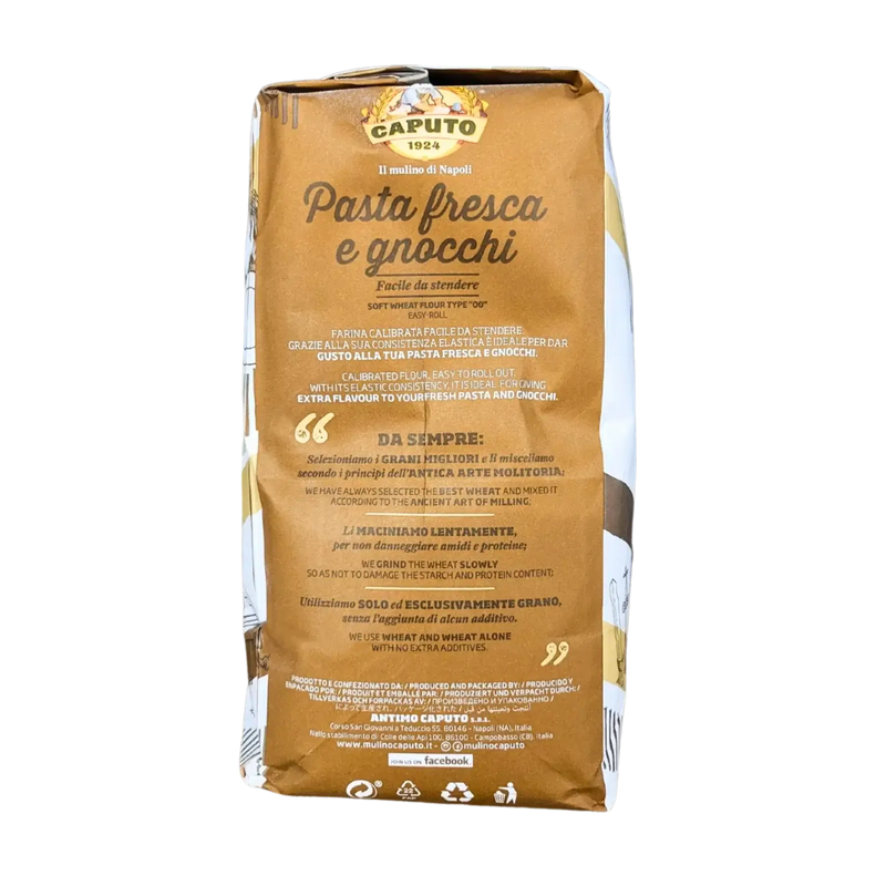 Italian Soft Wheat Flour Type “00” Pasta Fresca e Gnocchi Caputo 5kg