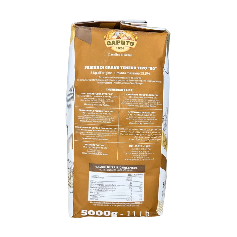 Italian Soft Wheat Flour Type “00” Pasta Fresca e Gnocchi Caputo 5kg