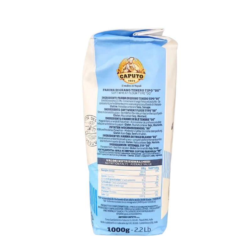 Italian Soft Wheat Flour Type “00” Classic Universal Doppio Zero Caputo 1kg