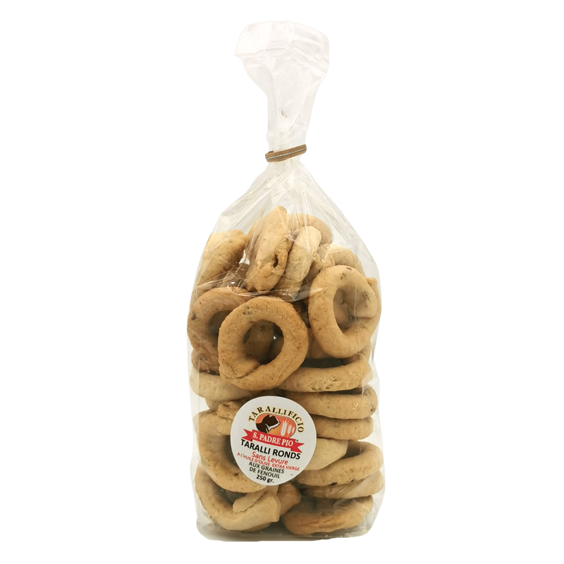 Taralli Cracker Rounds Without Yeast San Padre Pio 250g