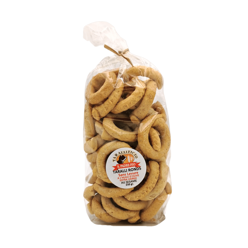 Taralli Cracker Rounds Without Yeast San Padre Pio 250g